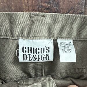 Chico's Olive Wide Leg Pants
